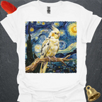 Pied Cockatiel Starry Night T-Shirt