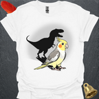 Pied Cockatiel T-Rex T-Shirt