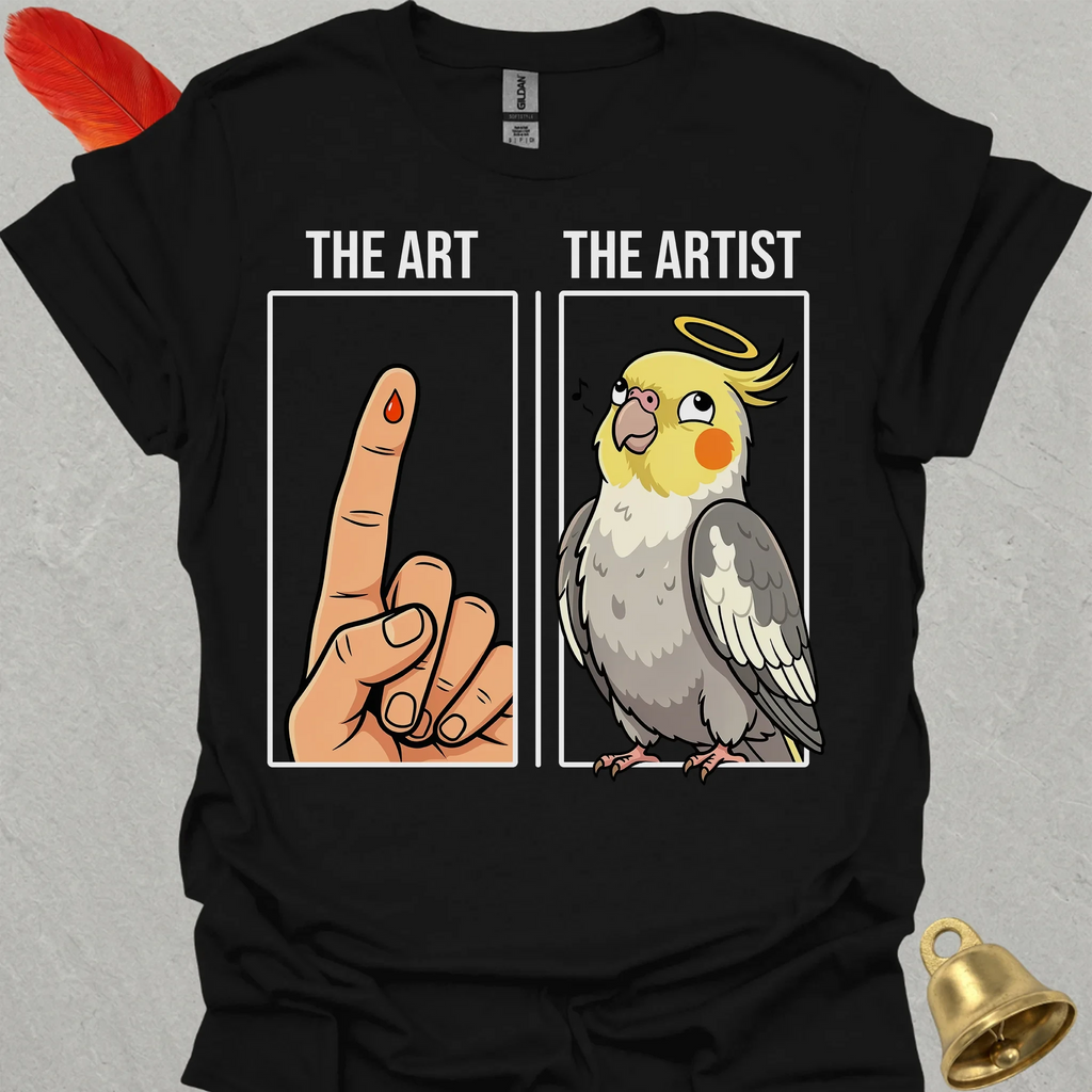 Pied Cockatiel The Artist T-Shirt