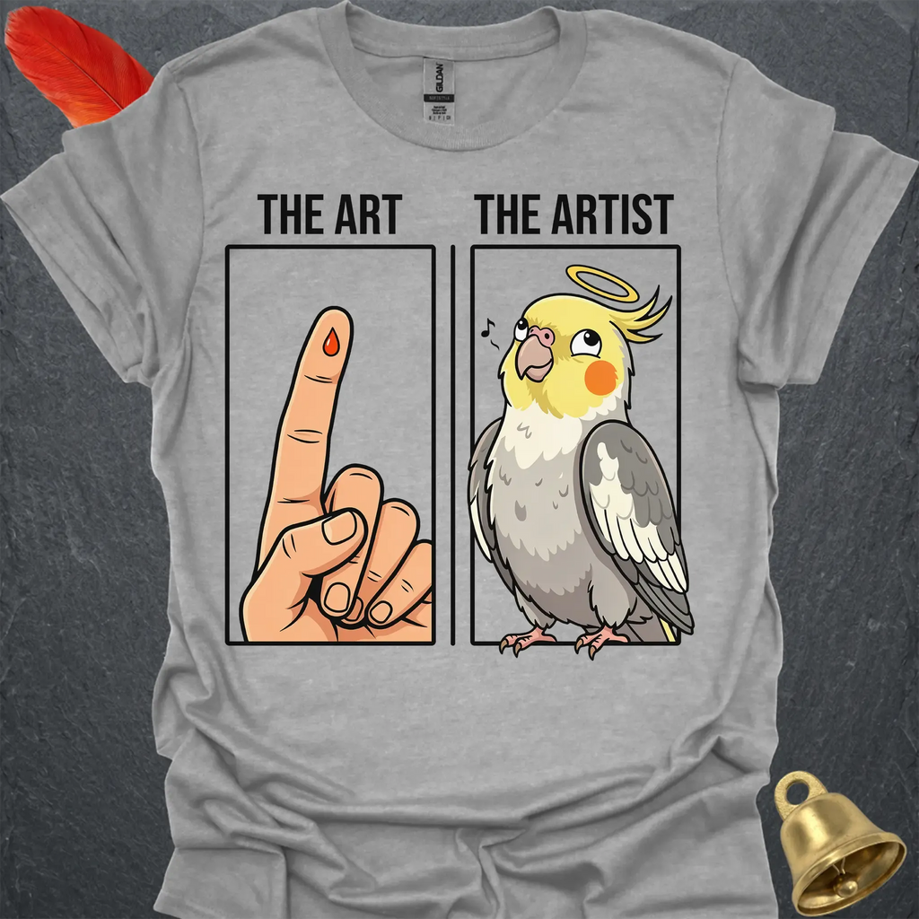 Pied Cockatiel The Artist T-Shirt