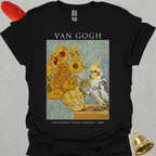 Pied Cockatiel Van Gogh T-Shirt