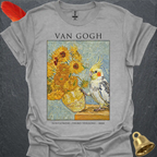 Pied Cockatiel Van Gogh T-Shirt