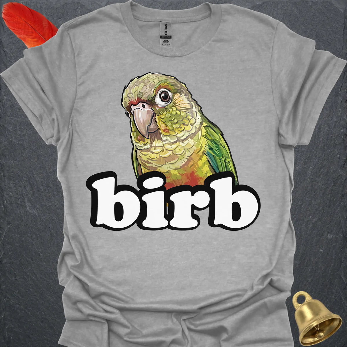 Pineapple Green Cheek Conure Birb T-Shirt