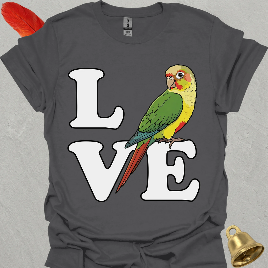 Pineapple Green Cheek Conure Bird Love T-Shirt