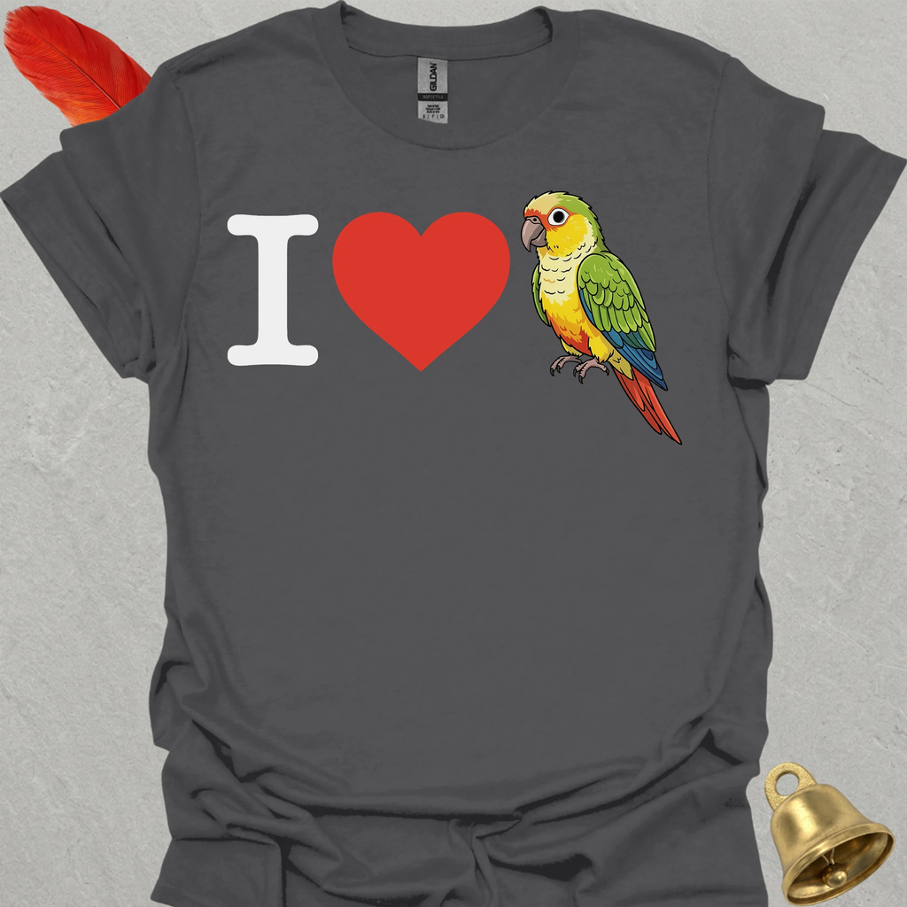 I Love Pineapple Green Cheek Conure T-Shirt
