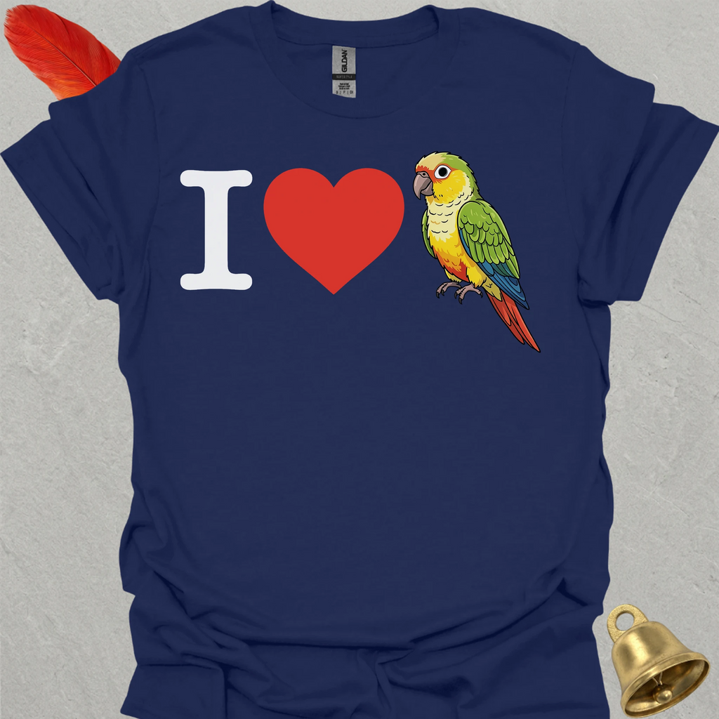 I Love Pineapple Green Cheek Conure T-Shirt