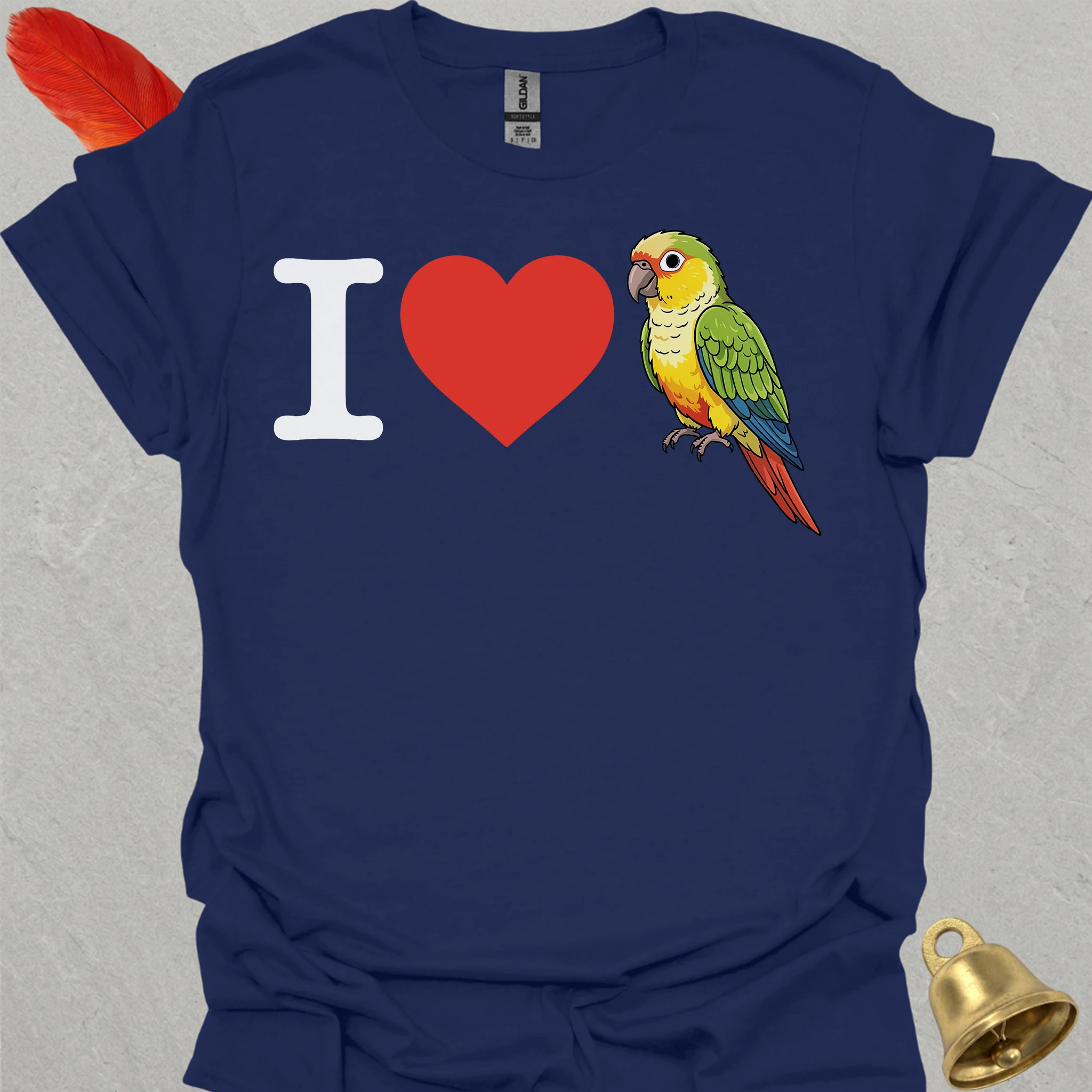 I Love Pineapple Green Cheek Conure T-Shirt