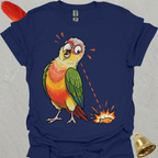 Pineapple Green Cheek Conure Eye on Prize T-Shirt
