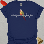 Pineapple Green Cheek Conure Heartbeat T-Shirt
