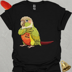 Pineapple Green Cheek Conure I Love Mom T-Shirt