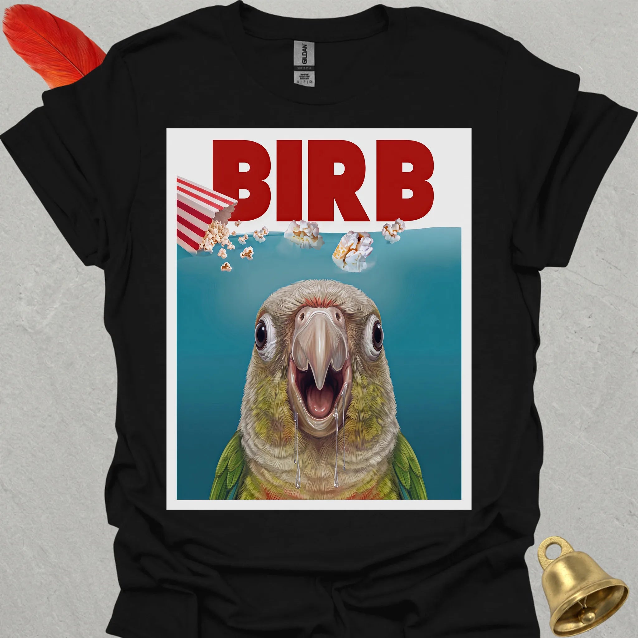 Pineapple Green Cheek Conure Movie T-Shirt
