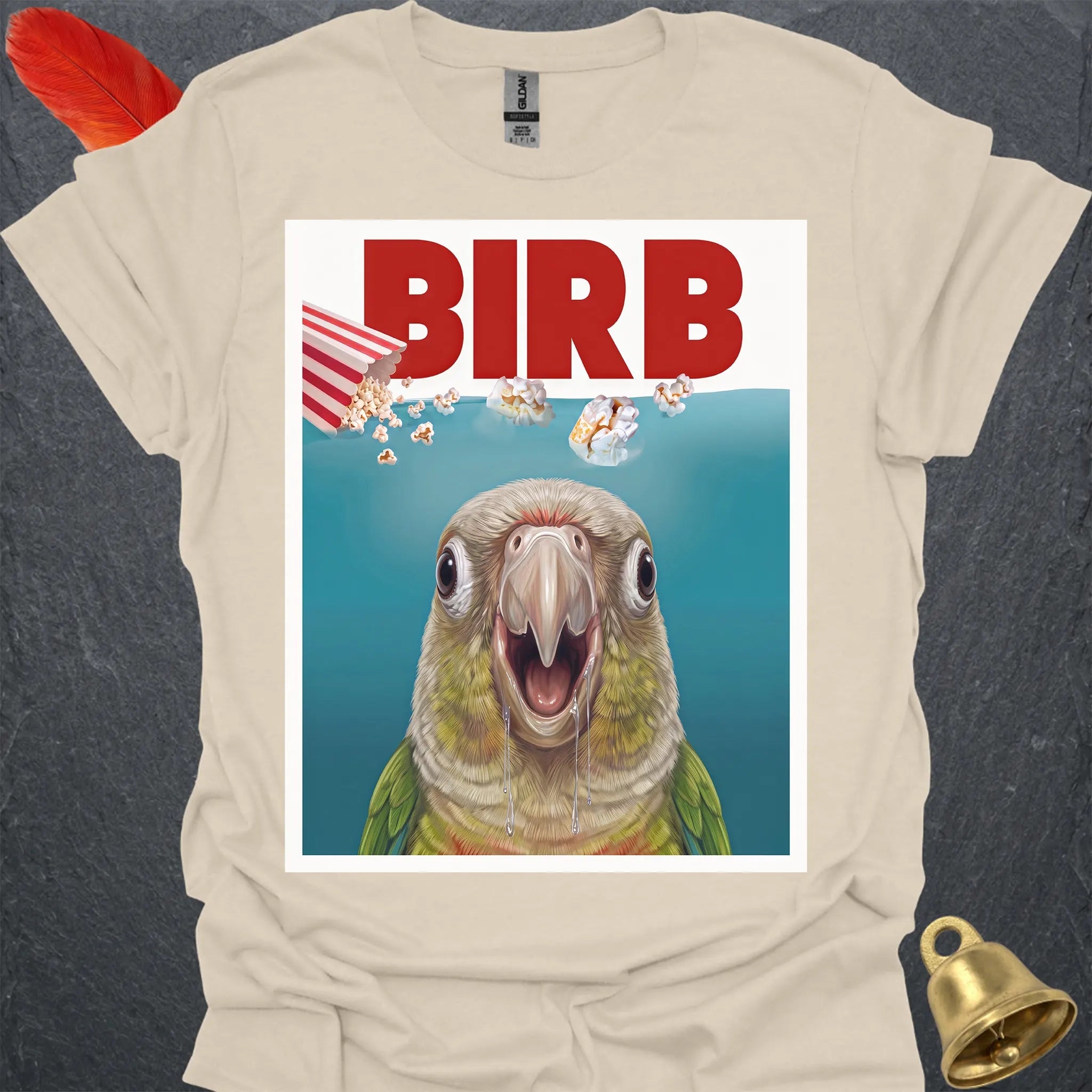 Pineapple Green Cheek Conure Movie T-Shirt