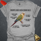 Pineapple Green Cheek Conure Rules T-Shirt