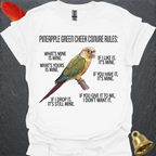 Pineapple Green Cheek Conure Rules T-Shirt
