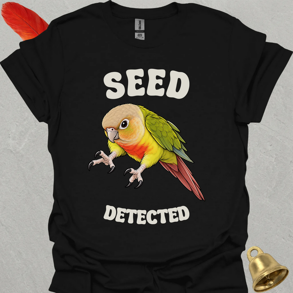 Pineapple Green Cheek Conure Seed Detected T-Shirt