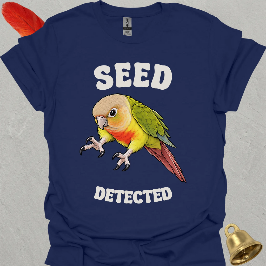 Pineapple Green Cheek Conure Seed Detected T-Shirt