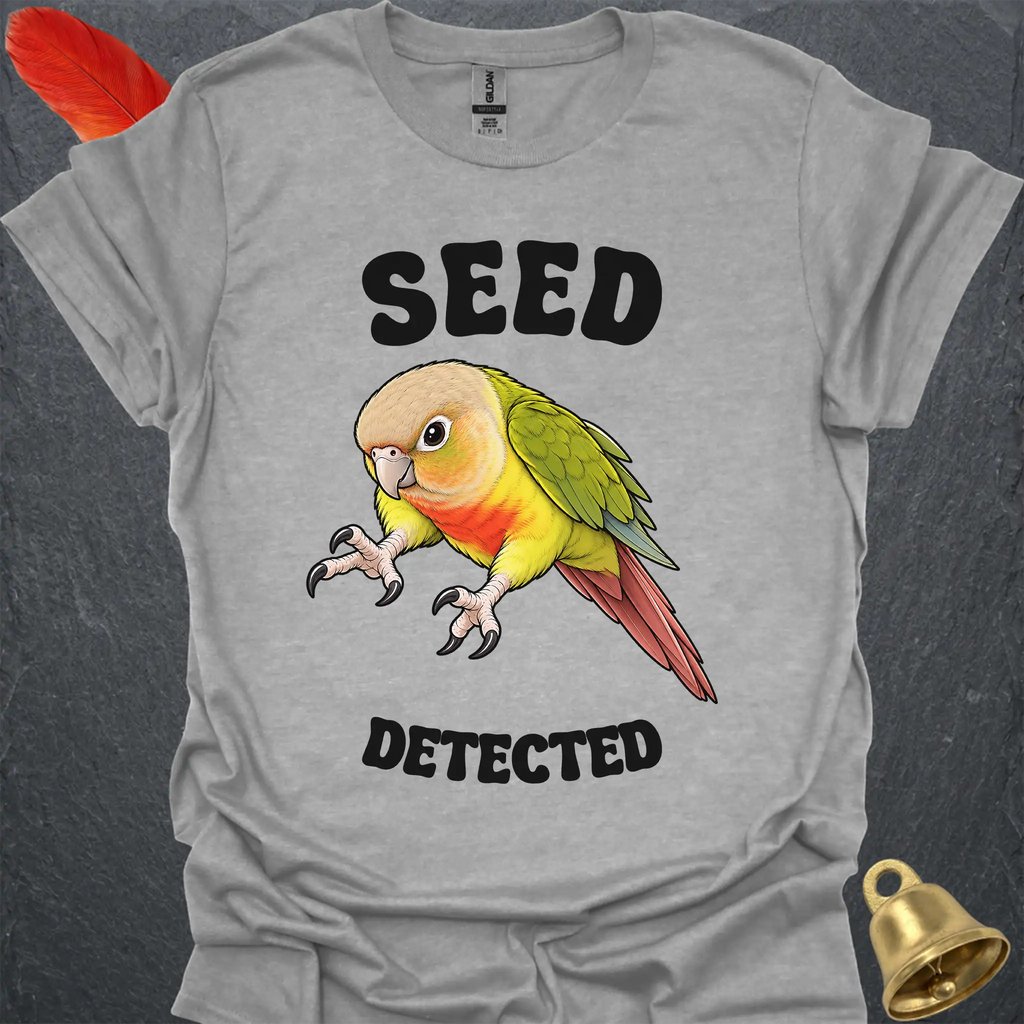 Pineapple Green Cheek Conure Seed Detected T-Shirt