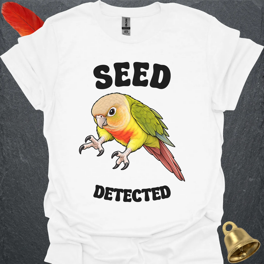 Pineapple Green Cheek Conure Seed Detected T-Shirt