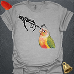 Pineapple Green Cheek Conure Skeleton Boop T-Shirt