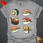 Pineapple Green Cheek Conure Sushi T-Shirt