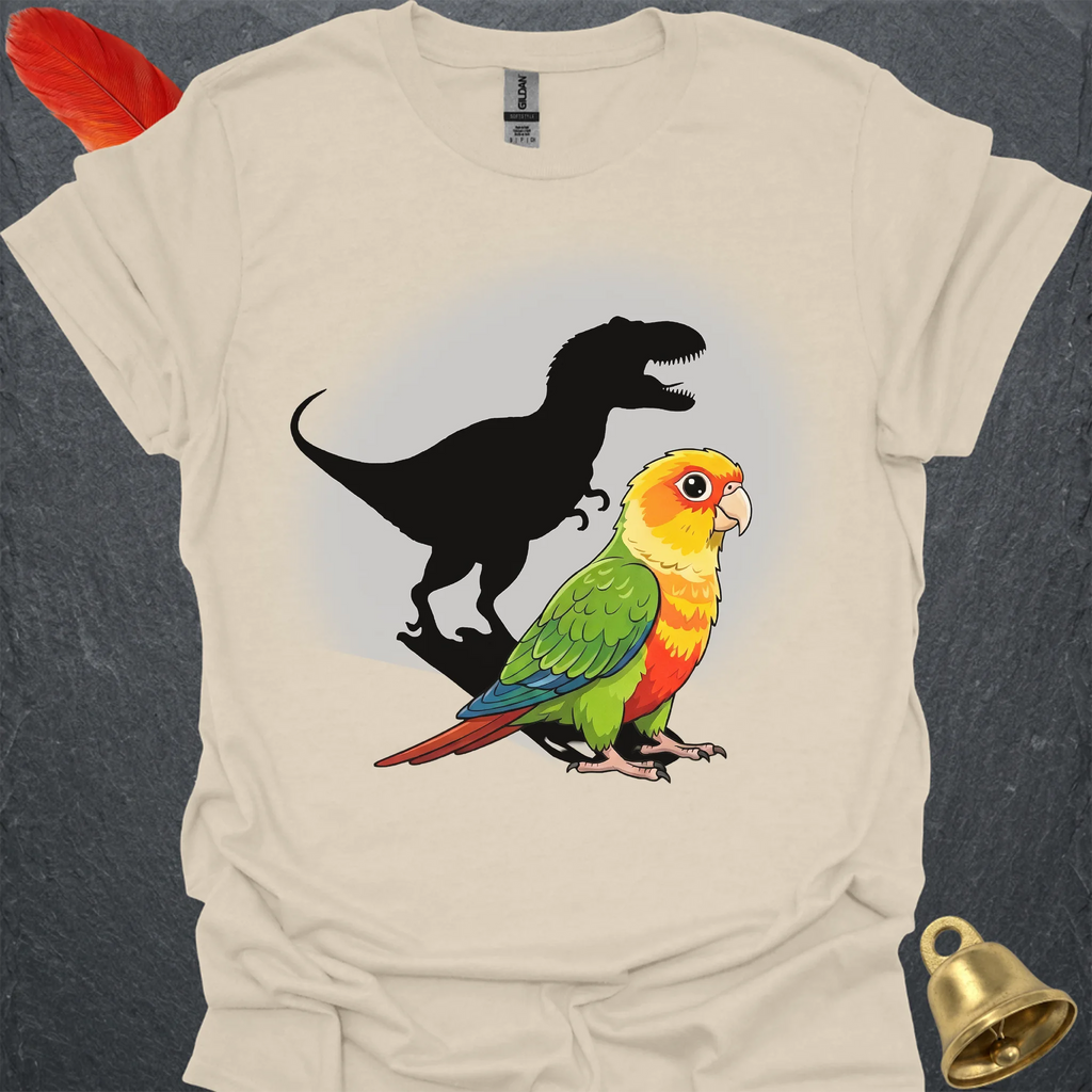 Pineapple Green Cheek Conure T-Rex T-Shirt