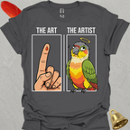 Pineapple Green Cheek Conure The Artist T-Shirt