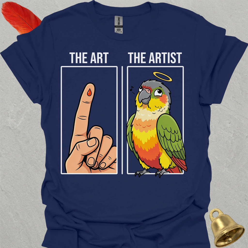 Pineapple Green Cheek Conure The Artist T-Shirt