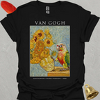 Pineapple Green Cheek Conure Van Gogh T-Shirt