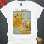 Pineapple Green Cheek Conure Van Gogh T-Shirt
