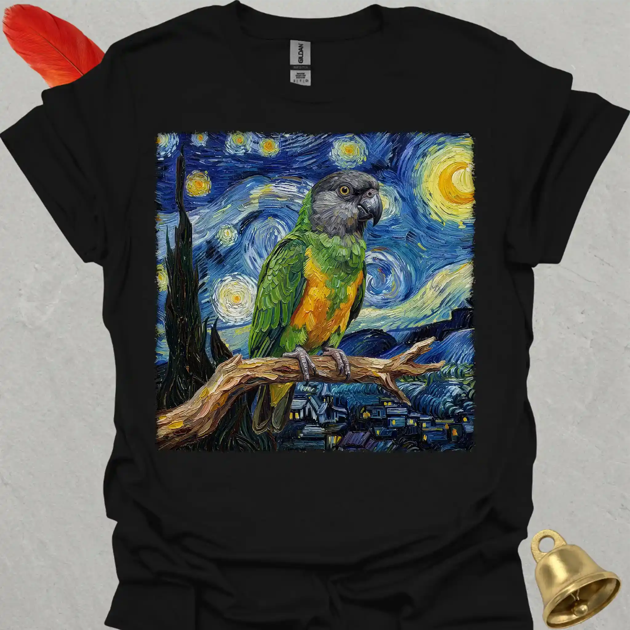 Senegal Parrot Starry Night T-Shirt