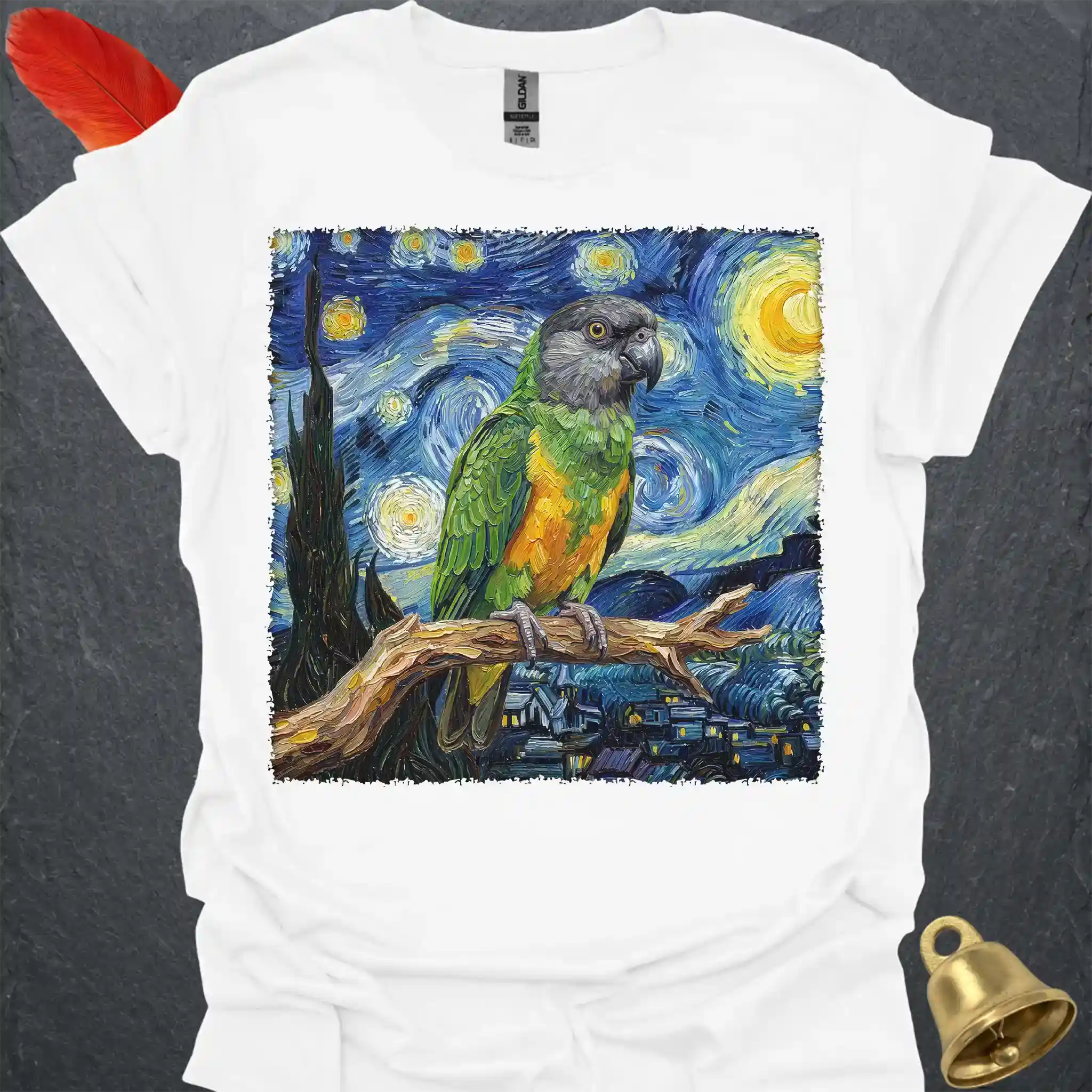 Senegal Parrot Starry Night T-Shirt
