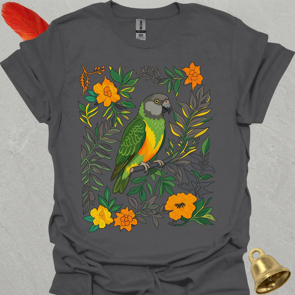 Senegal Parrot Boho Flower T-Shirt