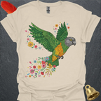Senegal Parrot Flying Flower T-Shirt