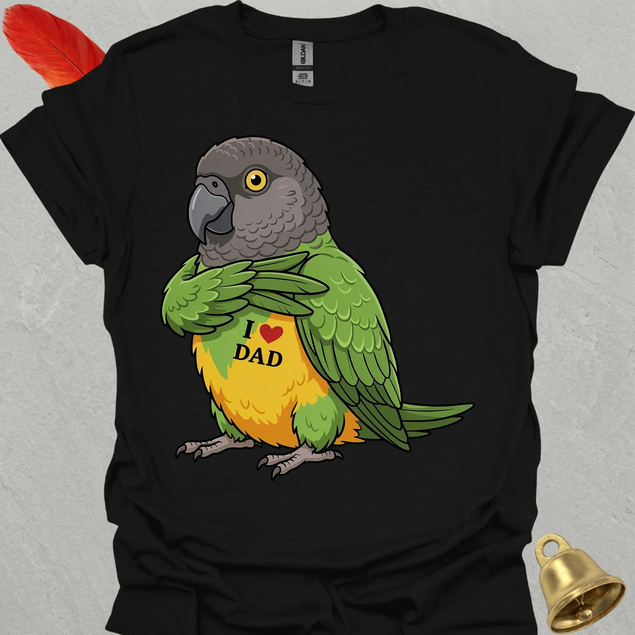 Senegal Parrot I Love Dad T-Shirt