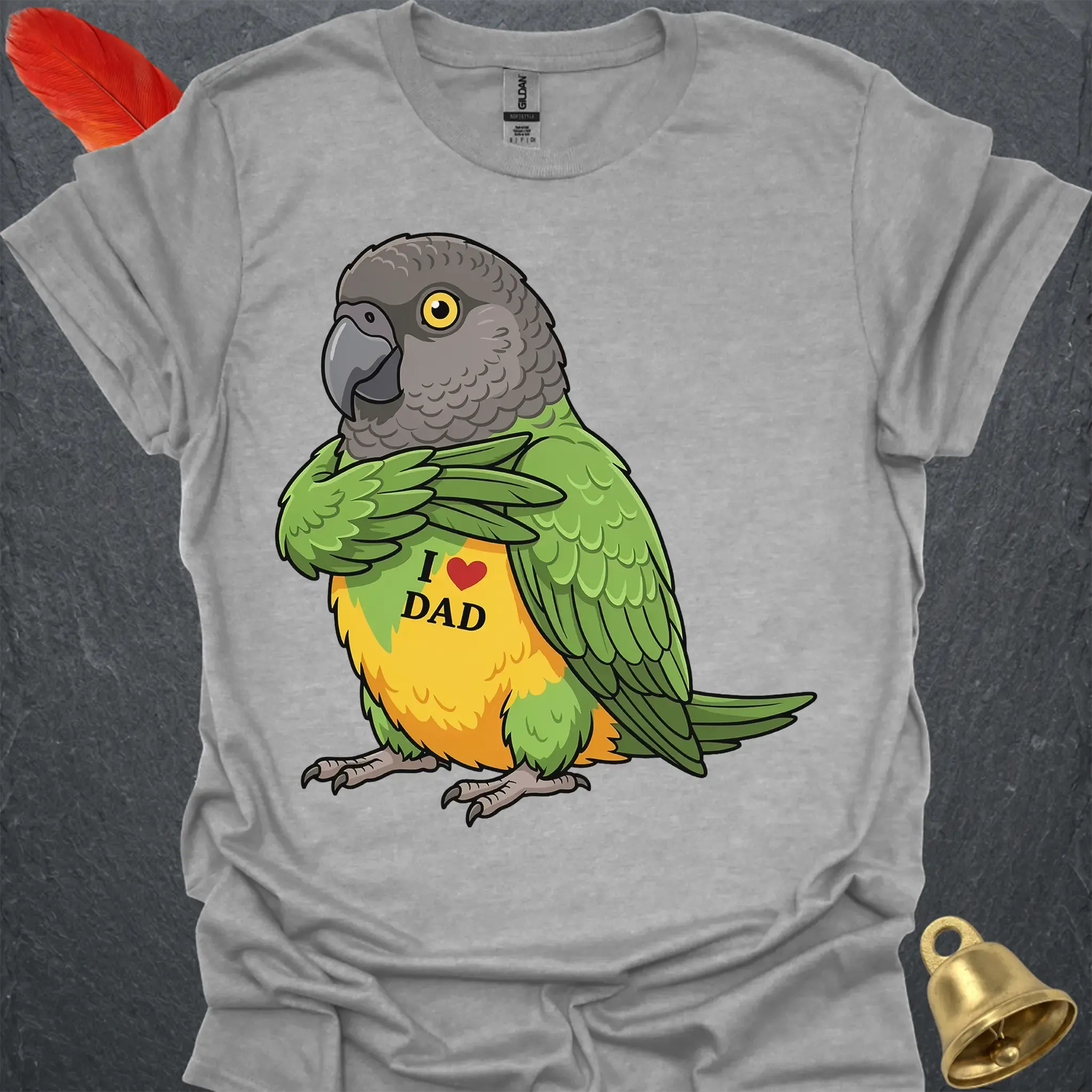 Senegal Parrot I Love Dad T-Shirt