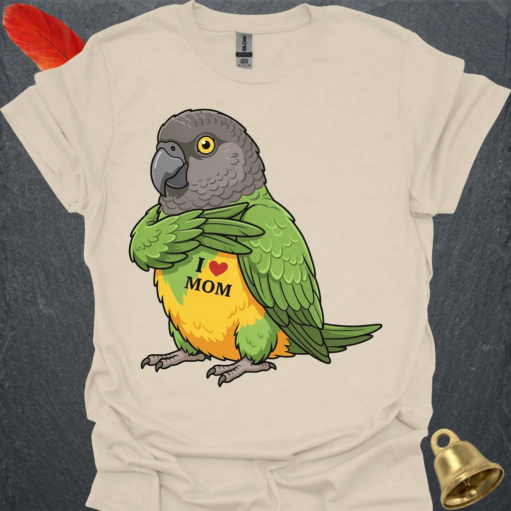 Senegal Parrot I Love Mom T-Shirt