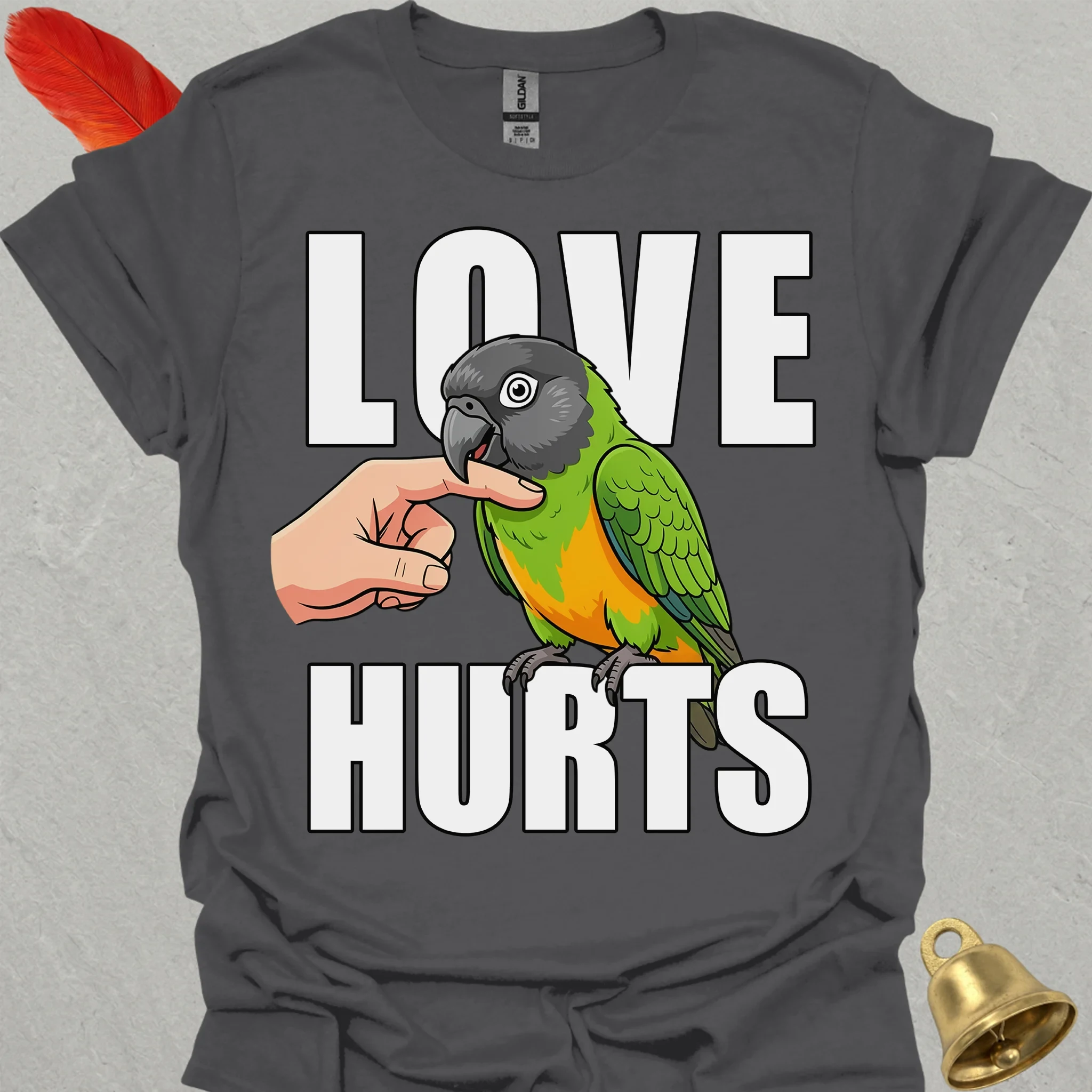 Senegal Parrot Love Hurts T-Shirt