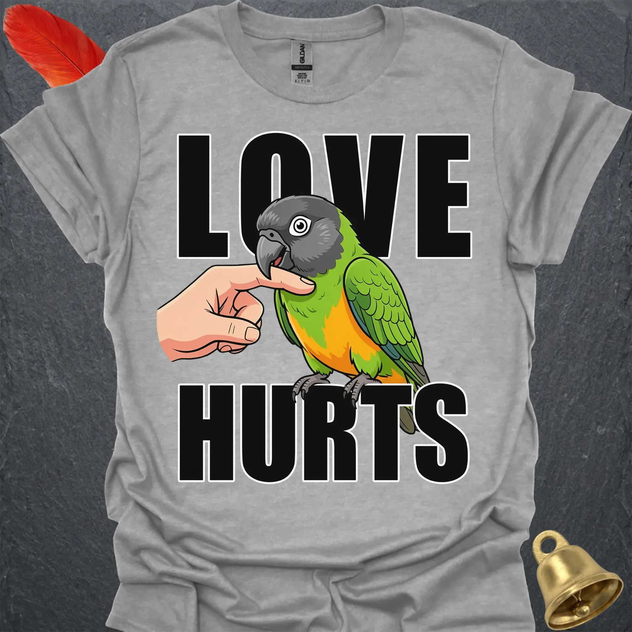 Senegal Parrot Love Hurts T-Shirt