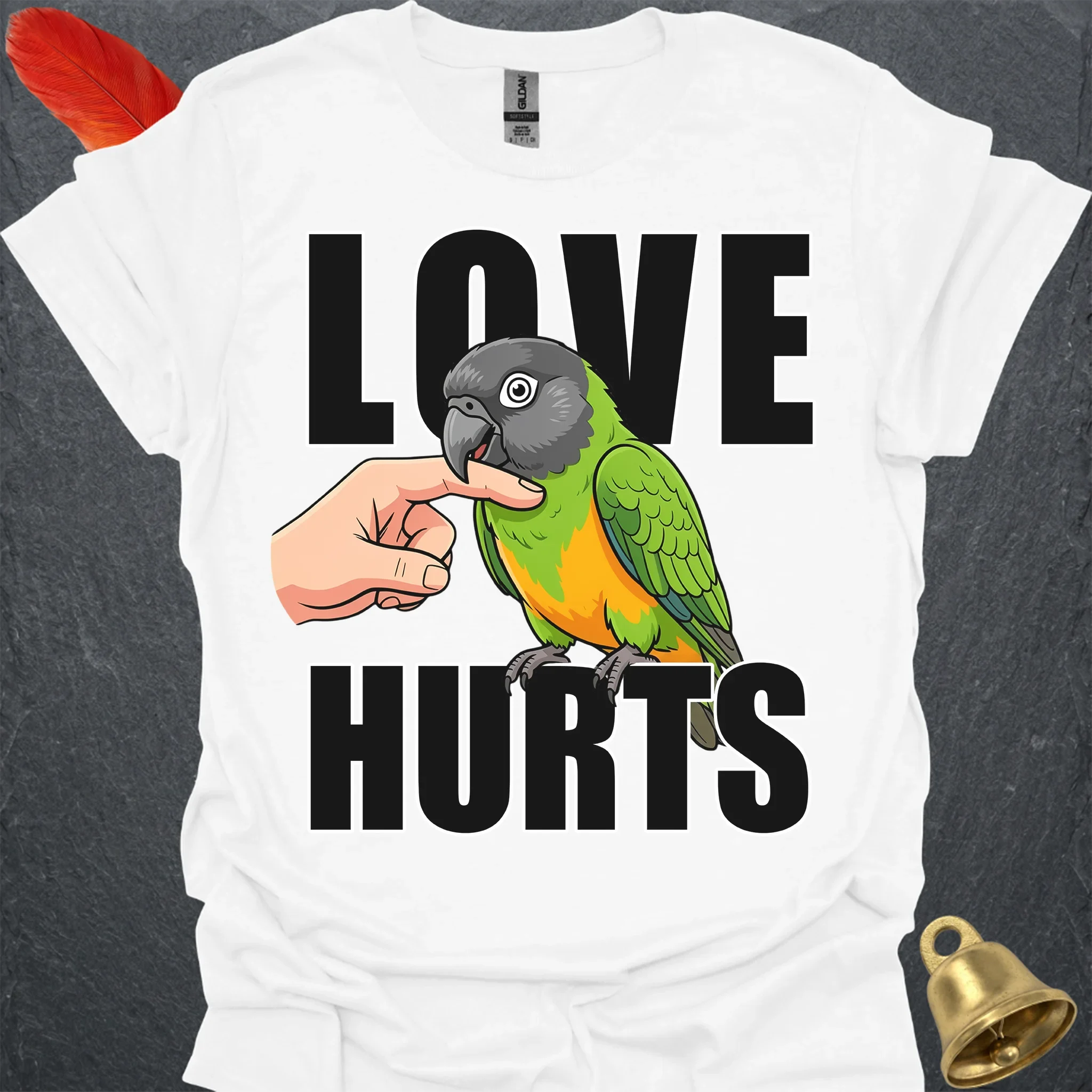 Senegal Parrot Love Hurts T-Shirt