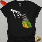 Senegal Parrot Skeleton Boop T-Shirt