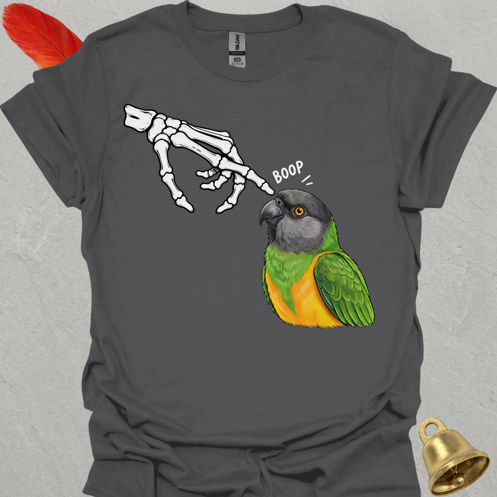 Senegal Parrot Skeleton Boop T-Shirt