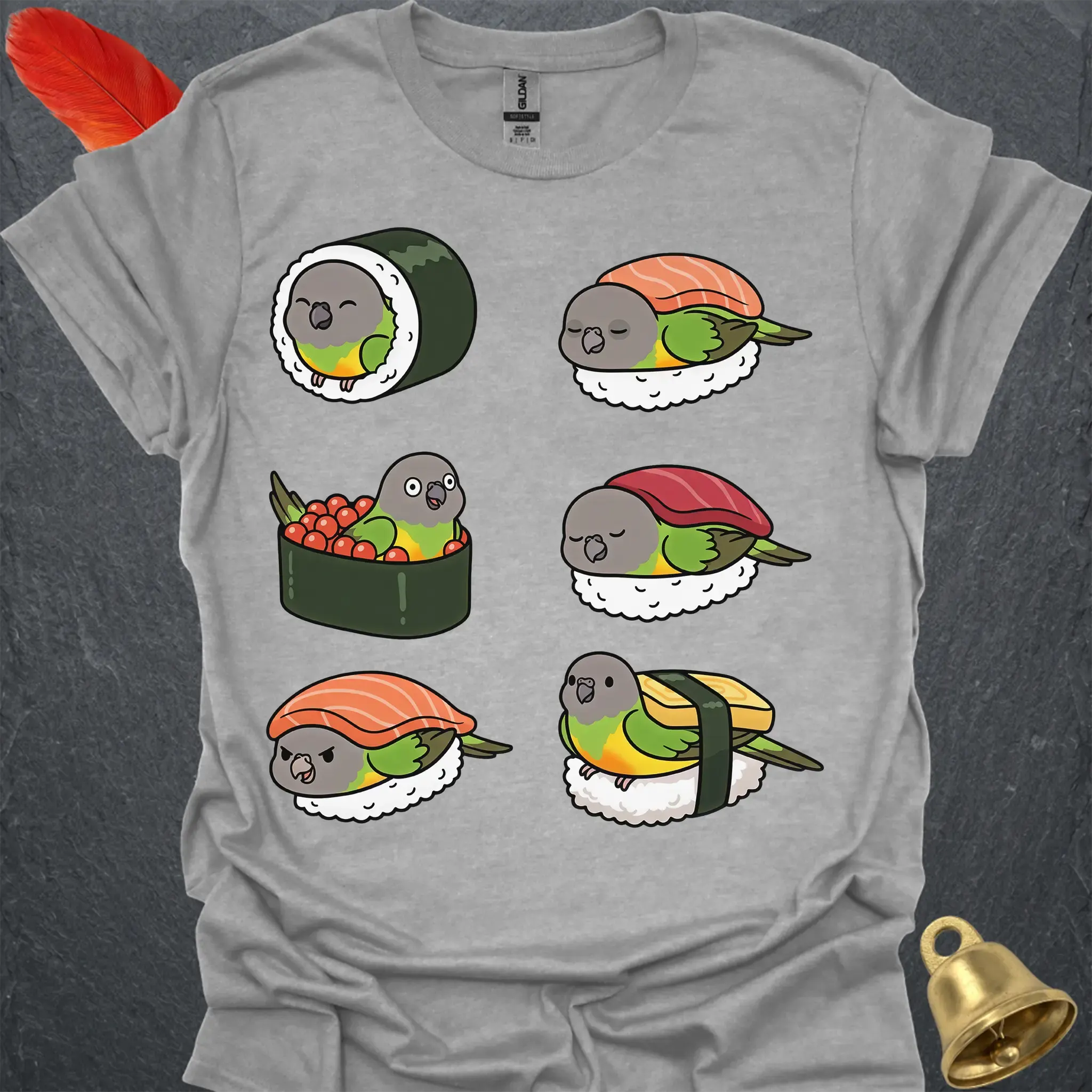 Senegal Parrot Sushi T-Shirt