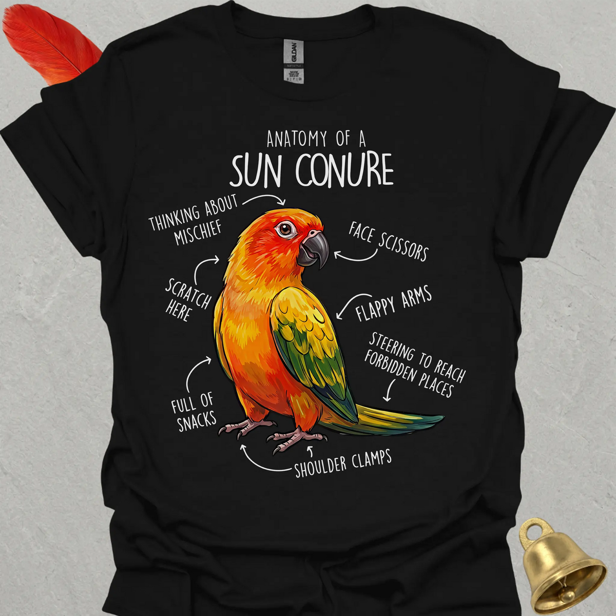 Sun Conure Anatomy T-Shirt