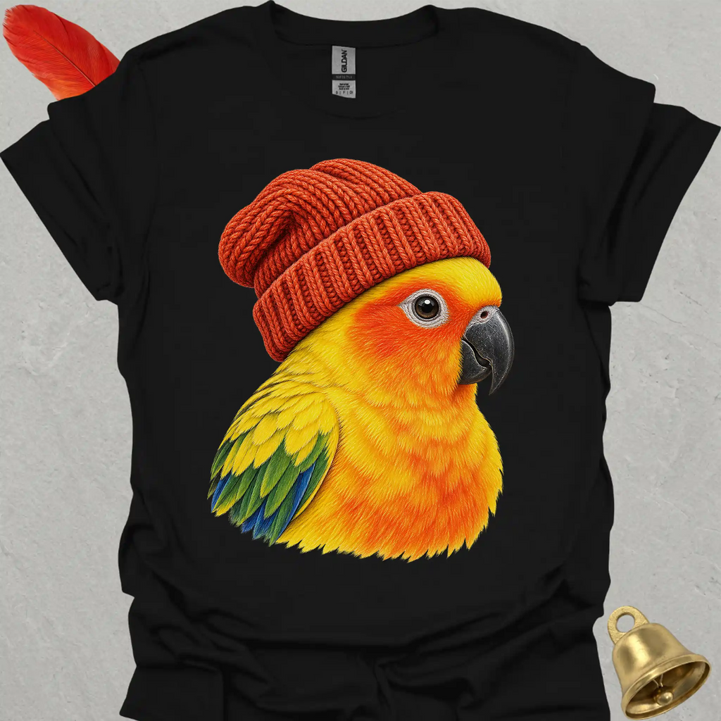 Sun Conure Beanie T-Shirt