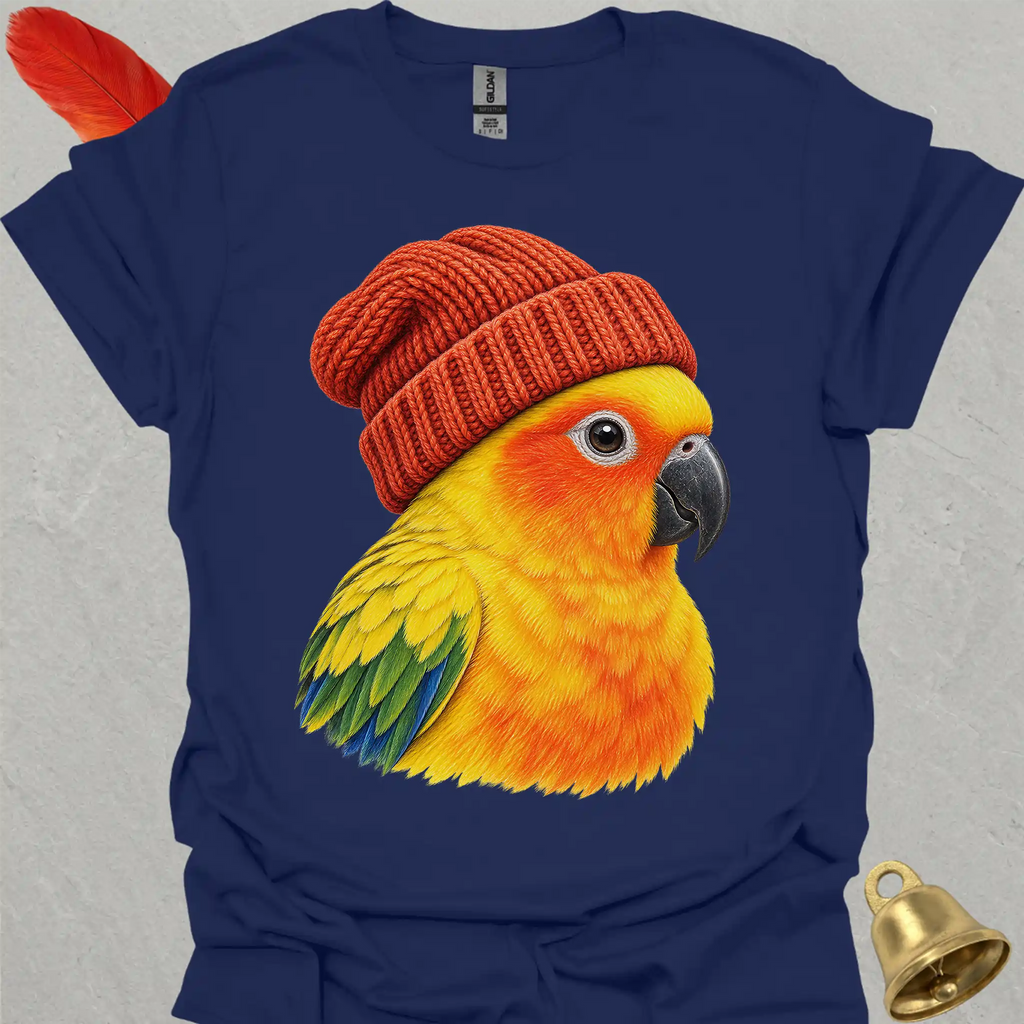 Sun Conure Beanie T-Shirt