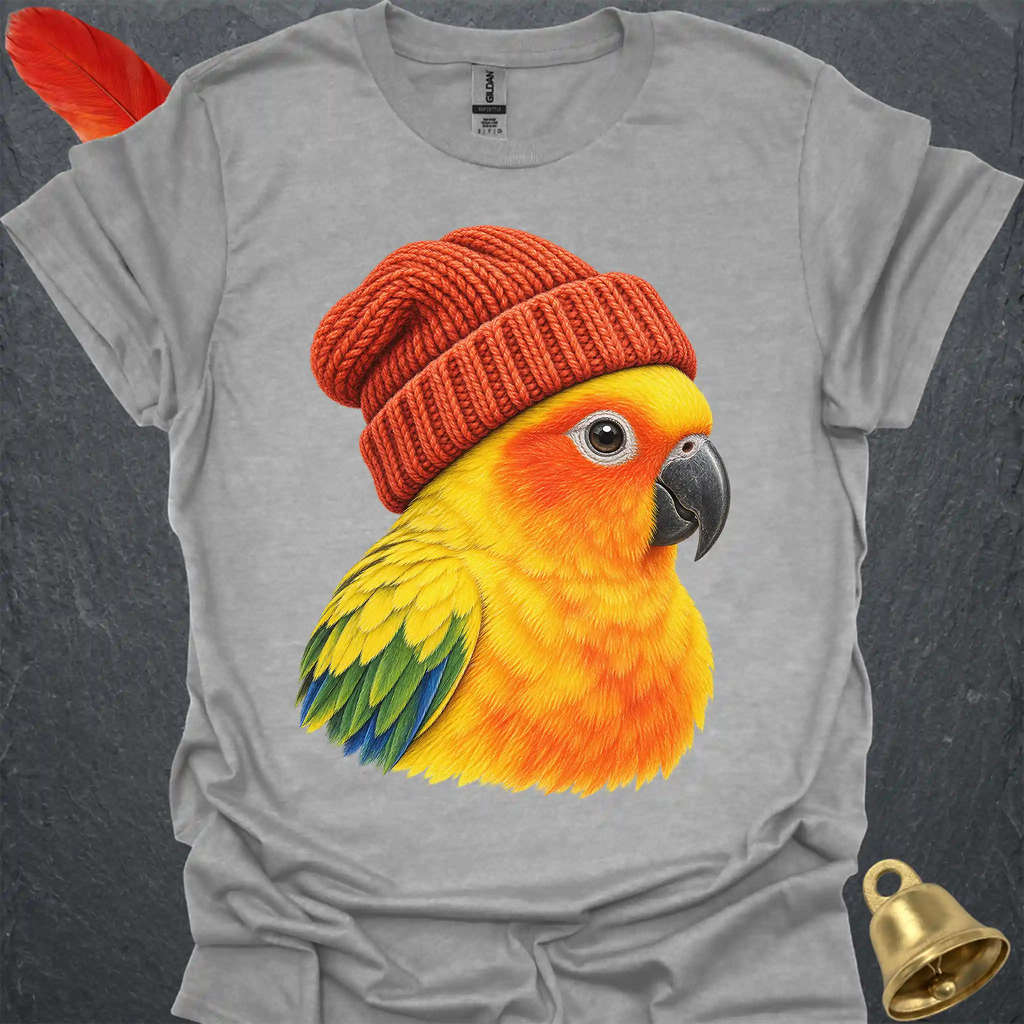 Sun Conure Beanie T-Shirt