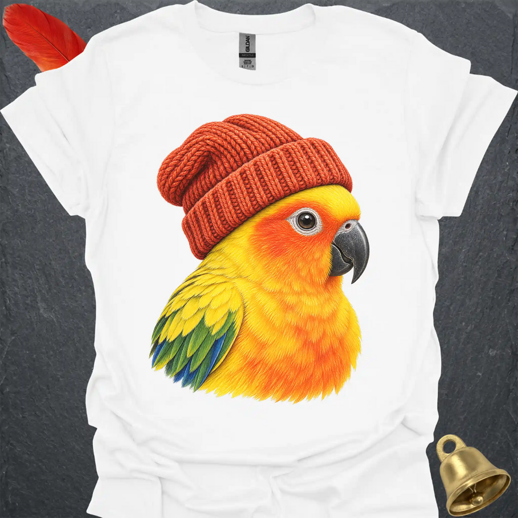 Sun Conure Beanie T-Shirt