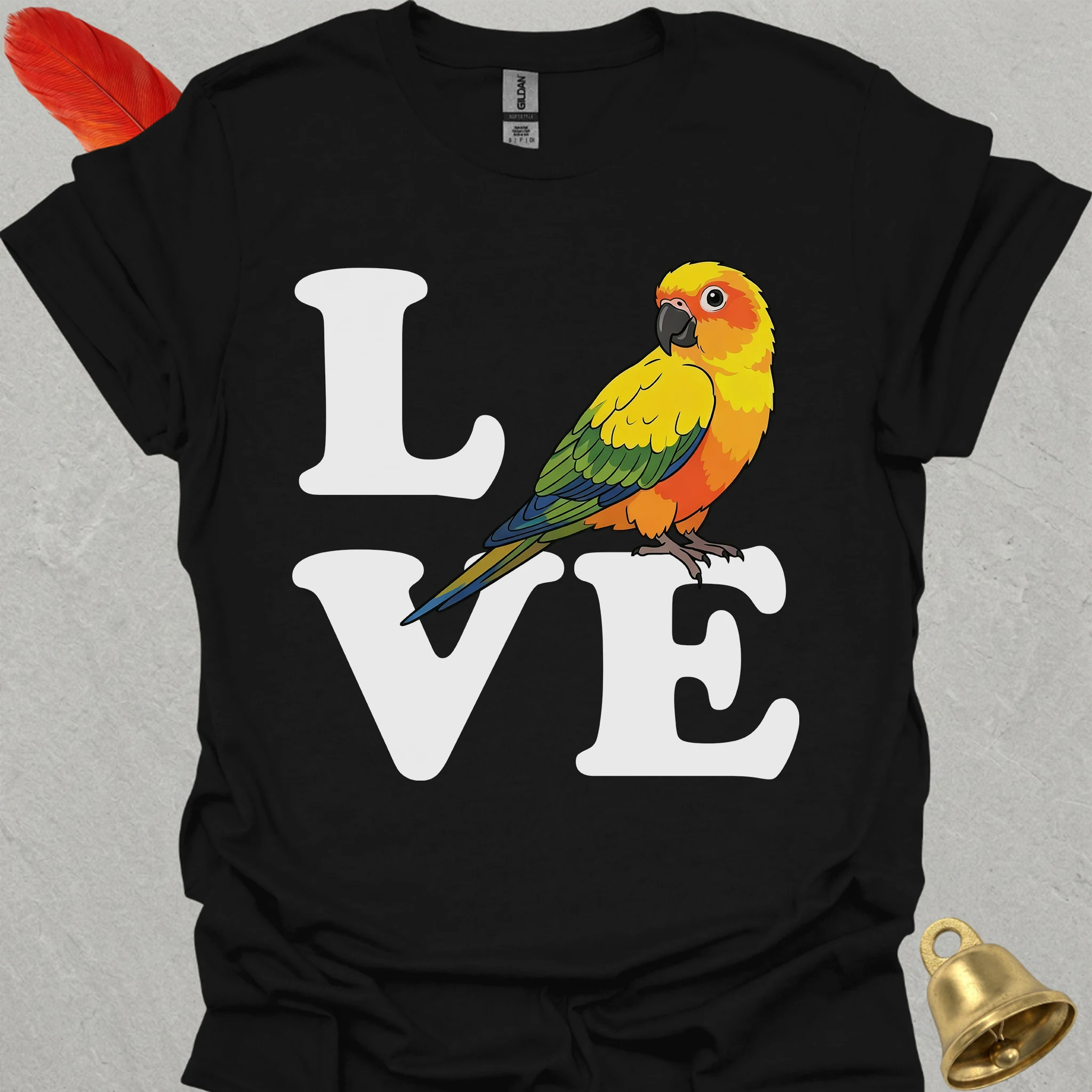 Sun Conure Bird Love T-Shirt