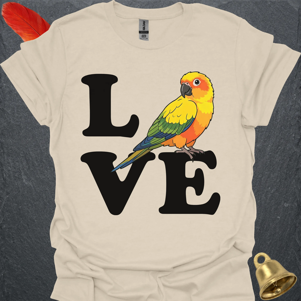 Sun Conure Bird Love T-Shirt