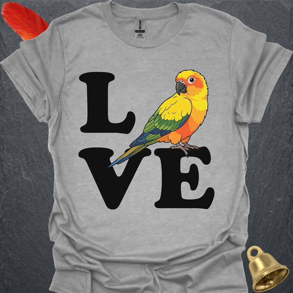 Sun Conure Bird Love T-Shirt
